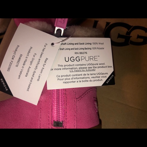 NWT UGG Australia Toddler Pink MALLYA boot size 2/3 100% Authentic - Picture 12 of 14